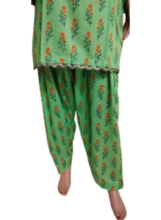 Fabric Pakistani Lawn Printed Stitched 2-Piece Suit (Large Size ) – 2026 Collection - Image 3